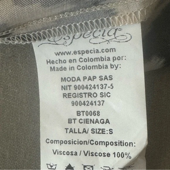 ESPECIA Ikat Tribal Print Sleeveless Top Silky Viscose Size Small - Picture 15 of 16